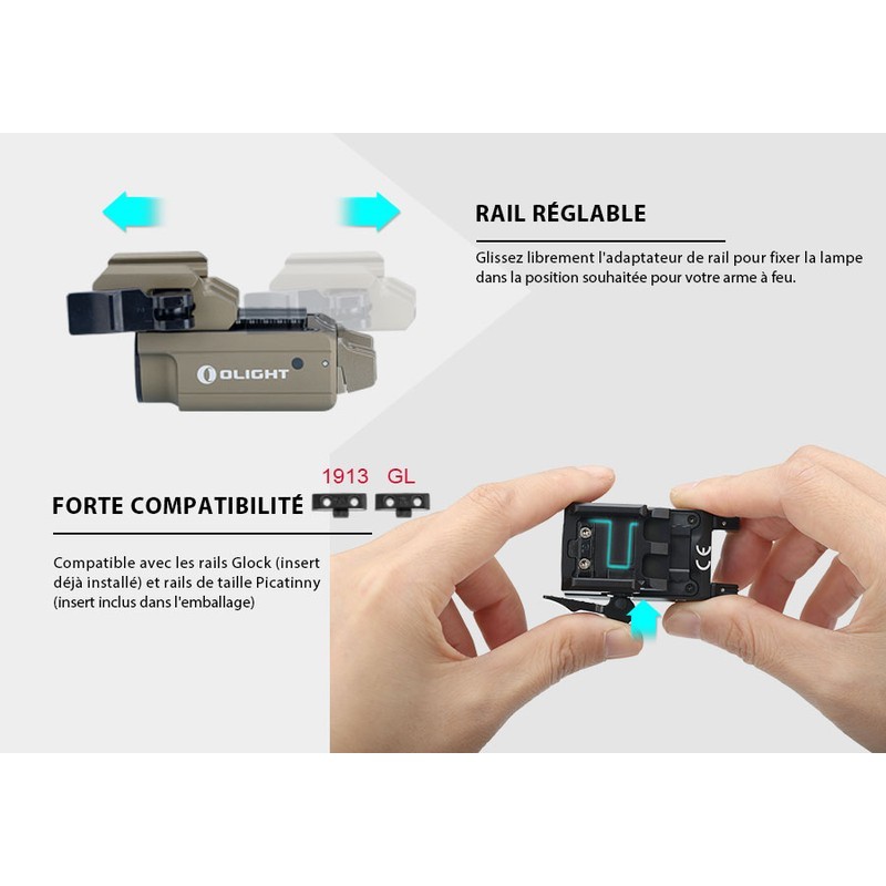 Lampe Olight PL Mini 2 Valkyrie Tan - 600 Lumens 2