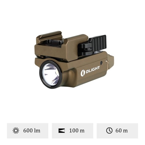 Lampe Olight PL Mini 2 Valkyrie Tan - 600 Lumens