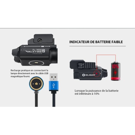 Lampe Olight PL Mini 2 Valkyrie Tan - 600 Lumens