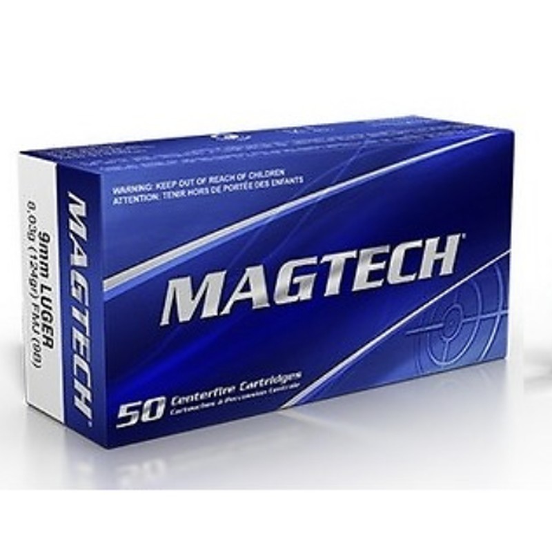 50 Munitions Magtech .9x19 – 124 gr FMJ