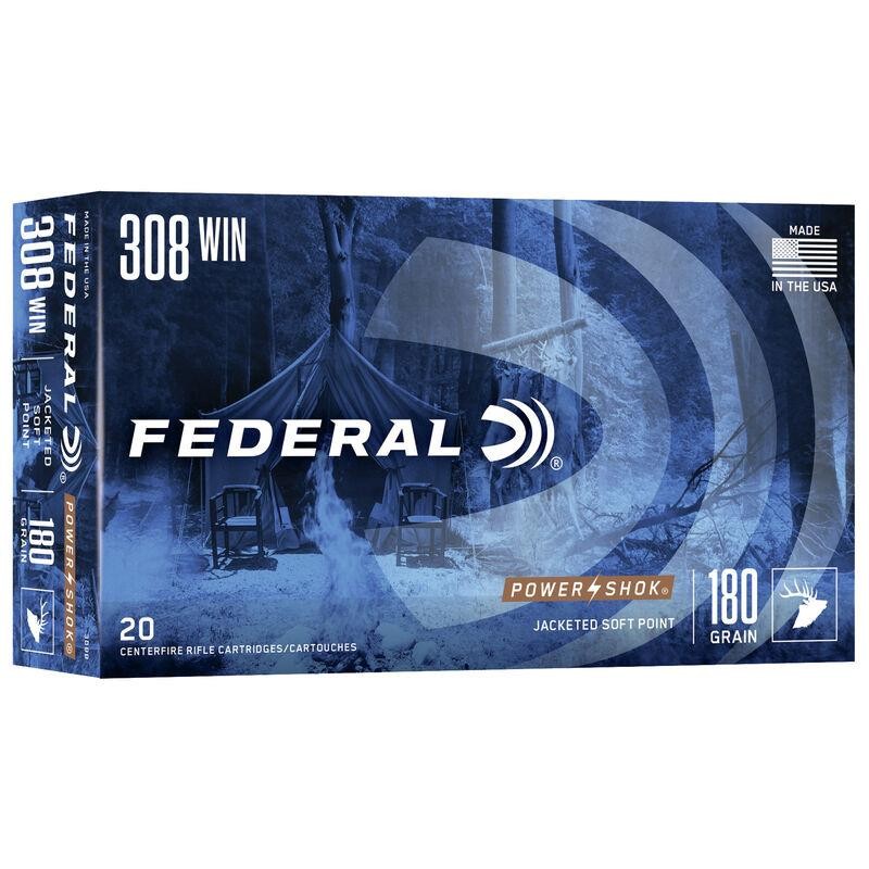 20 Munitions Federal Power Shok  308 Win  | 180 gr