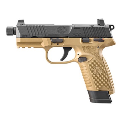 Pack Pistolet FN 502 Tactical FDE/BLK - .22 LR