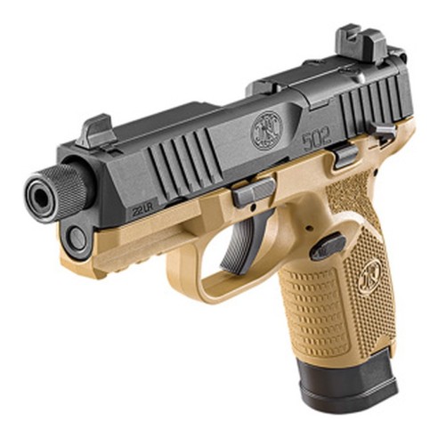Pack Pistolet FN 502 Tactical FDE/BLK - .22 LR