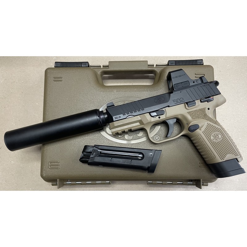 Pack Pistolet FN 502 Tactical FDE/BLK - .22 LR 2