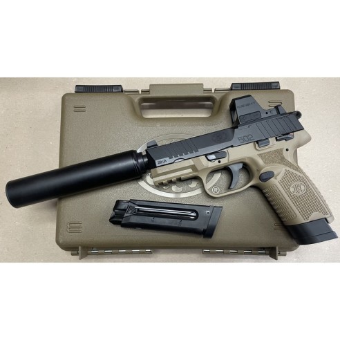 Pack Pistolet FN 502 Tactical FDE/BLK - .22 LR