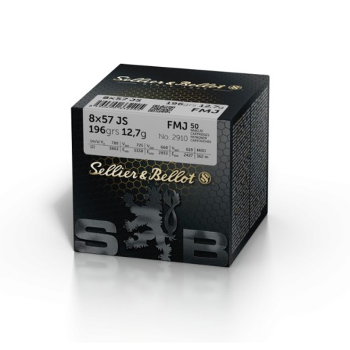 50 Munitions Sellier & Bellot .8x57 JS | FMJ...