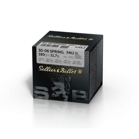 50 Munitions Sellier & Bellot 30-06 Spring. | FMJ 180 gr
