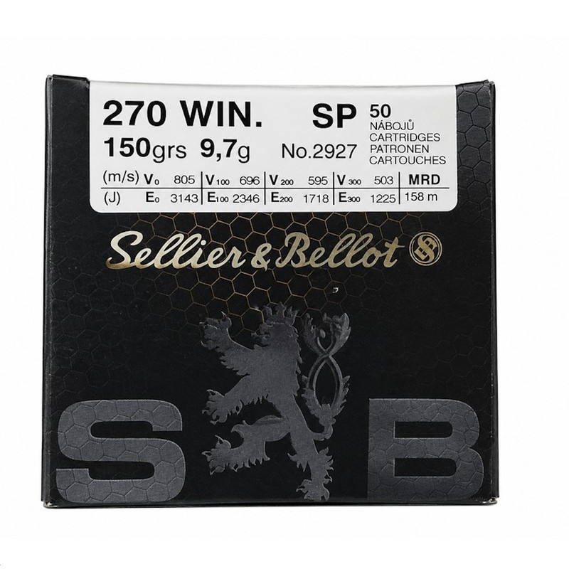 50 Munitions Sellier & Bellot 270 Win. | SP 150 gr