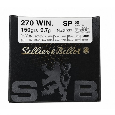 50 Munitions Sellier & Bellot 270 Win. | SP 150 gr