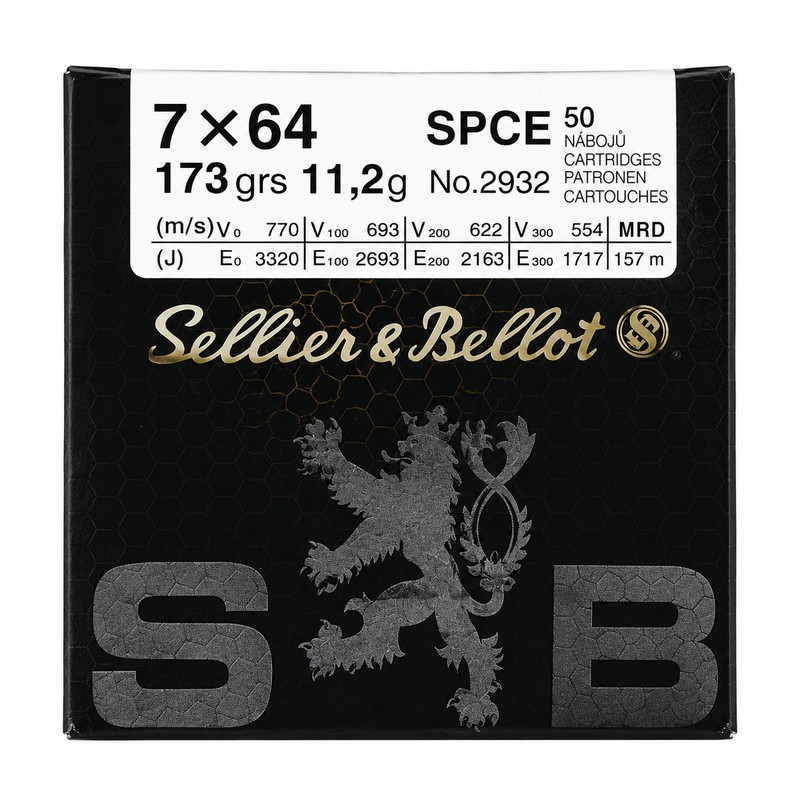 50 Munitions Sellier & Bellot .7x64 | SPCE 173 gr