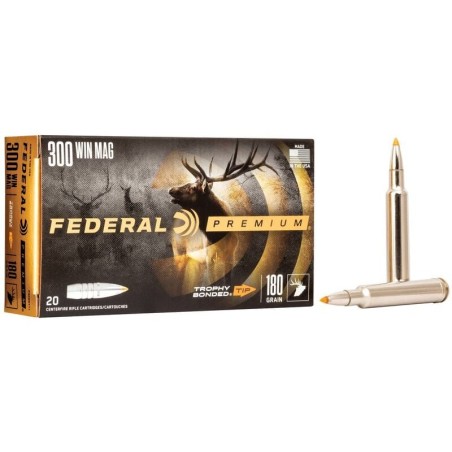 20 Munitions Federal Trophy Bonded Tip .300 Win Mag  | 180 gr