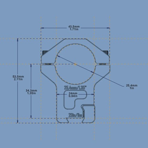 Collier DiscoveryOpt 6063 - 25,4 mm - Haut...