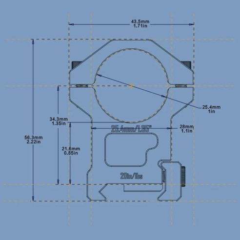 Collier DiscoveryOpt 6063 - 25,4 mm - Haut...